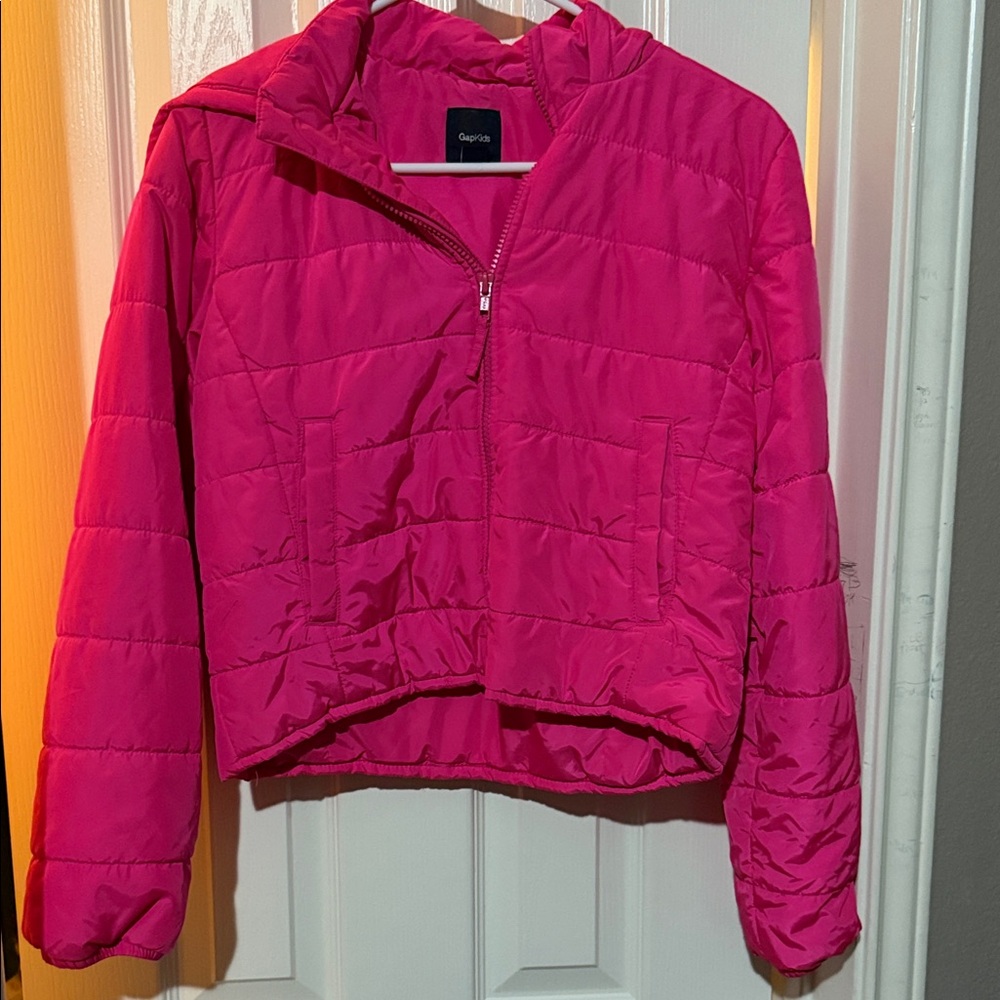 GAP Fuchsia Quilted Jacket